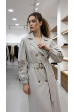 Kadın Vintage Stil Balon Kol Nakışlı Mevsimlik Ceket & Trençkot Yazlık
