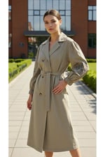 Kadın Vintage Stil Balon Kol Nakışlı Mevsimlik Ceket & Trençkot Yazlık