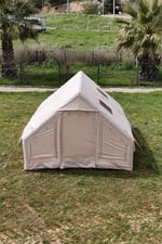 12 Kişilik 4 Mevsim Şişme Kamp Çadırı 12m2 300cm X 400cm X 210cm 420d Kumaş