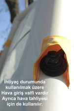 4 Kişilik Otomatik Şişme Kamp Çadırı Dahili Pompalı Şarjlı Motorlu 220cm x 220cm x 175cm