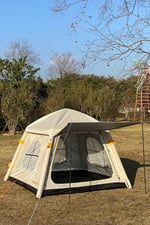 4 Kişilik Otomatik Şişme Kamp Çadırı Dahili Pompalı Şarjlı Motorlu 220cm x 220cm x 175cm