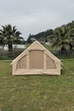 6 Kişilik 4 Mevsim Şişme Kamp Çadırı 6m2 300cm x 200cm x 210cm 420D Kumaş