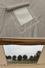 6 Kişilik 4 Mevsim Şişme Kamp Çadırı 6m2 300cm x 200cm x 210cm 420D Kumaş