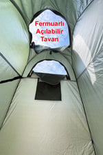 Çok Amaçlı Kamp WC Duş Giyinme Çadırı Zemin Matlı 120cm x 120cm x 190cm