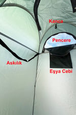 Çok Amaçlı Kamp WC Duş Giyinme Çadırı Zemin Matlı 120cm x 120cm x 190cm