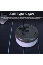 Hag Çok Renkli Şarjlı Kamp Lambası Makaralı 8 Metre Uzayabilir RGB Ledli ve 5 Modlu