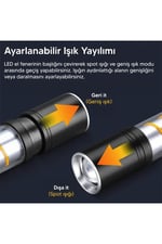 Hag Kamp Lambası Şarjlı Spiral Tip Aydınlatma El Feneri