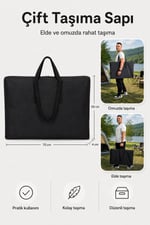 Kamp Masası Taşıma Çantası 50cm x 70cm Boyut Elde ve Omuzda Taşıma Sapı