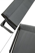 Natura 3 Adet Kamp Sandalyesi Katlanır Piknik Sandalye Dikdörtgen Bardaklıklı Gri