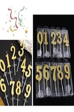 0 dan 9 a kadar gold mini rakam sayı MUM Seti,10lu gold balon