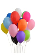 10 Adet Karışık Renk Balon Doğum Günü Parti Balonu