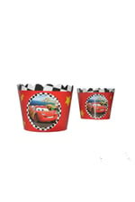 10lu Cars Arabalar Şimşek Mcqueen Cupcake Kabı ve 10lu kürdan