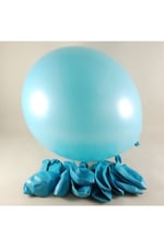 10lu Metalik turkuaz balon