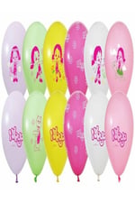 12 İNÇ BASKILI NİLOYA RENKLİ BASKILI PASTEL BALON 5