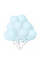 Açık Mavi Makaron Balon 10'lu Paket