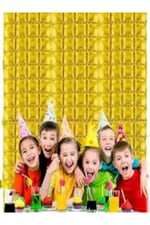 Arka Fon Folyo Balon Perde Gold 60x120 cm