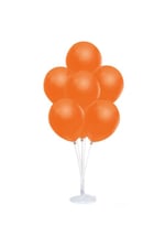 Balon Standı Ve 10 Adet Sedefli Metalik Turuncu Balon Seti