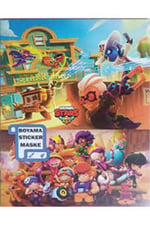 Brawl Stars Boyama Kitabı 12 boyama Sayfası Maske Ve Sticker Hediyeli