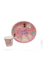 Desenli Bride To Be Tabak Bardak Set 8 Kişilik