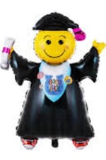 Folyo Balon, Gülenyüz Mezuniyet Folyo Balon, Smile Folyo Balon 70x41 Cm