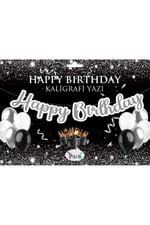 Happy Birthday İyiki Doğdun Temalı Karakterli Banner Doğum günü yazıları