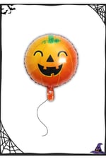 Happy Halloween Yuvarlak Balkabağı Folyo Helyum Balon 18