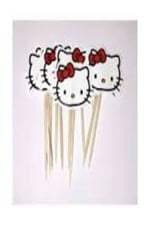 hello kitty baskılı kürdan süs 10 adet