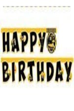 İnşaat Temalı Happy Birthday Banner