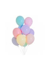 Karışık Renk Makaron Balon 10'lu Paket