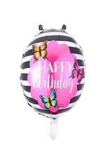 Kelebek Happy Birthday Folyo Balon 1 Adet