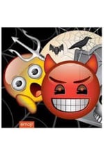 Korku Emoji Plastik Masa Örtüsü 120x180 Cm
