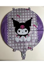 kuromi çift taraflı folyo balon
