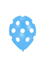 Mavi Puantiyeli Balon 8li