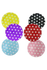 Mavi Puantiyeli Tabak Karton 23cm .8 parça