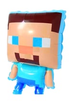 Minecraft Folyo Balon 70cmx45cm Doğum Günü Parti Helyumla Uçan Steve