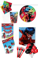 Mucize Uğur Böceği Ve Kara Kedi Miraculous Doğum Günü Parti Seti 8 Kişilik