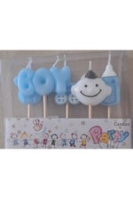 mutlu anılar parti evi babyshower erkek bebek mum