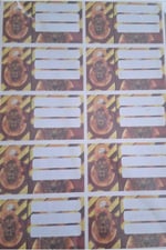 Mutlu Anılar Parti Evi Karakterli Defter Etiketi
