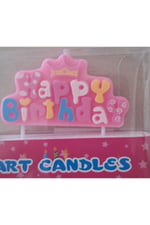 mutlu anılar parti evi mini happy birhday pembe mum