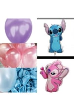 Mutlu anılar Parti Evi ,Stitch balon seti,STİTCH Folyo balon,Stitch doğum günü