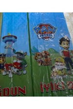 Paw Patrol Plastik Masa Örtüsü 120x180 cm Paw Patrol Konsept Doğum Günü Malzemeleri