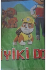 Paw Patrol Plastik Masa Örtüsü 120x180 cm Paw Patrol Konsept Doğum Günü Malzemeleri