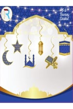 Ramazan Süsleri 6'lı tavan süsü,11 ayın sultanı