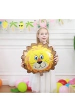 Safari Model Aslan Folyo Balon Büyük Boy Folyo Balon Çok Renkli