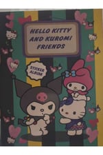 Sanrıo karakterli kuromi kapak sticker defteri