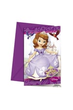 Sofia The First Temalı Parti Davetiyesi 6 Adet