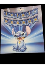 Stitch Temalı Banner Stitch Happy Birthday ,iyiki doğdun