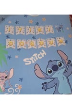 Stitch Temalı Temalı Banner,stitch mısır kutusu,stitch ikili set