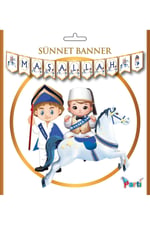 Sünnet Kutlama Seti Sünnetimize Hoş Geldiniz Yazısı Flama Sünnet Banner MAŞALLAH Tavan sarkıt