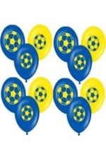 TARAFTAR sarı kırmızı,sarı mavi balon 10LU